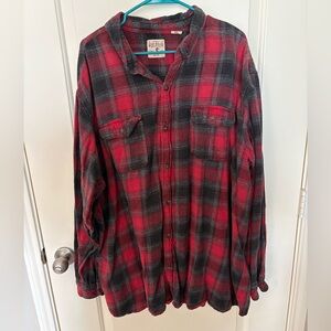 RedHead Men's Red and Black Checkered Shirt